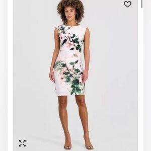 NWT Marc New York Floral Sleeveless Pink and White Dress